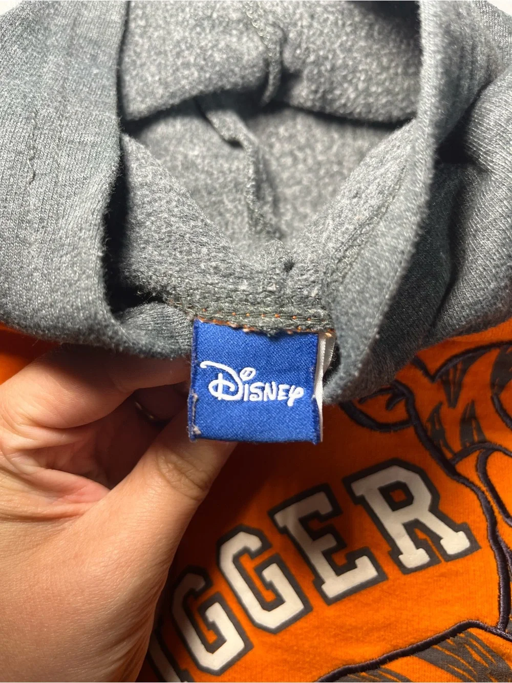 Vintage Disney‎ Tigger Hoodie & Sweatpants Set 2T Orange Gray Embroidered